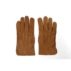 Vintage GATES Brown Leather Gloves Driving Hunting Native Deerskin Size Men's M